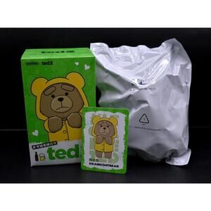 Pop Mart Ted2 Raincoat Bear Plush Pendant (A11)